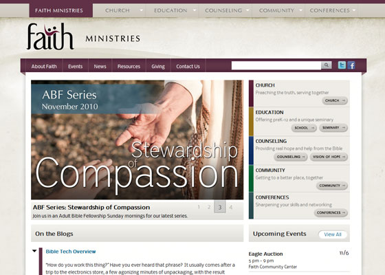 Faithlafayette.org home page